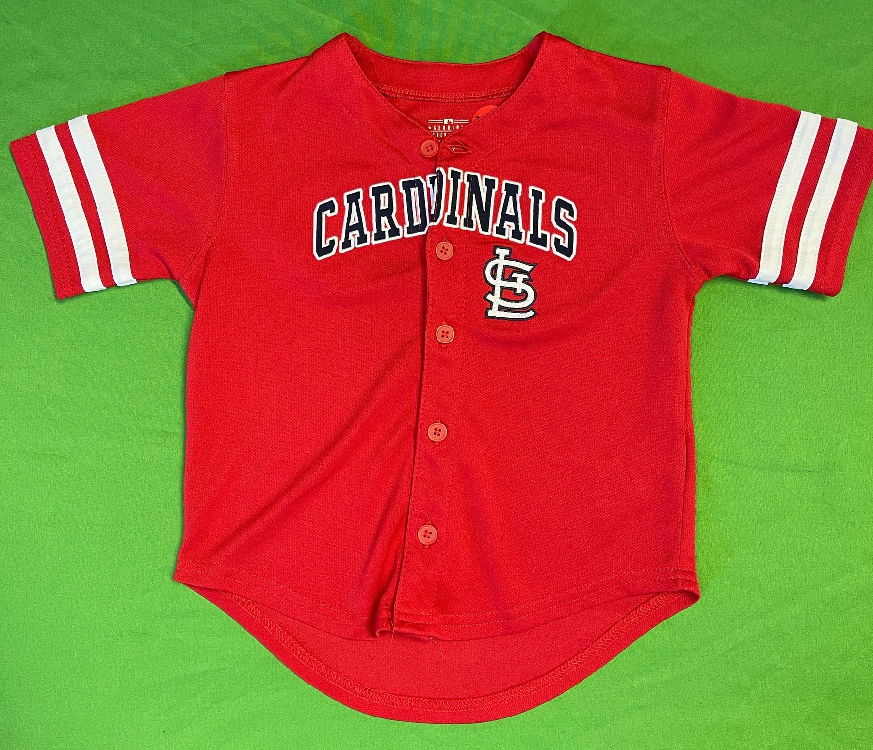 MLB St. Louis Cardinals Button-Up Baseball Jersey Youth X-Small 4T