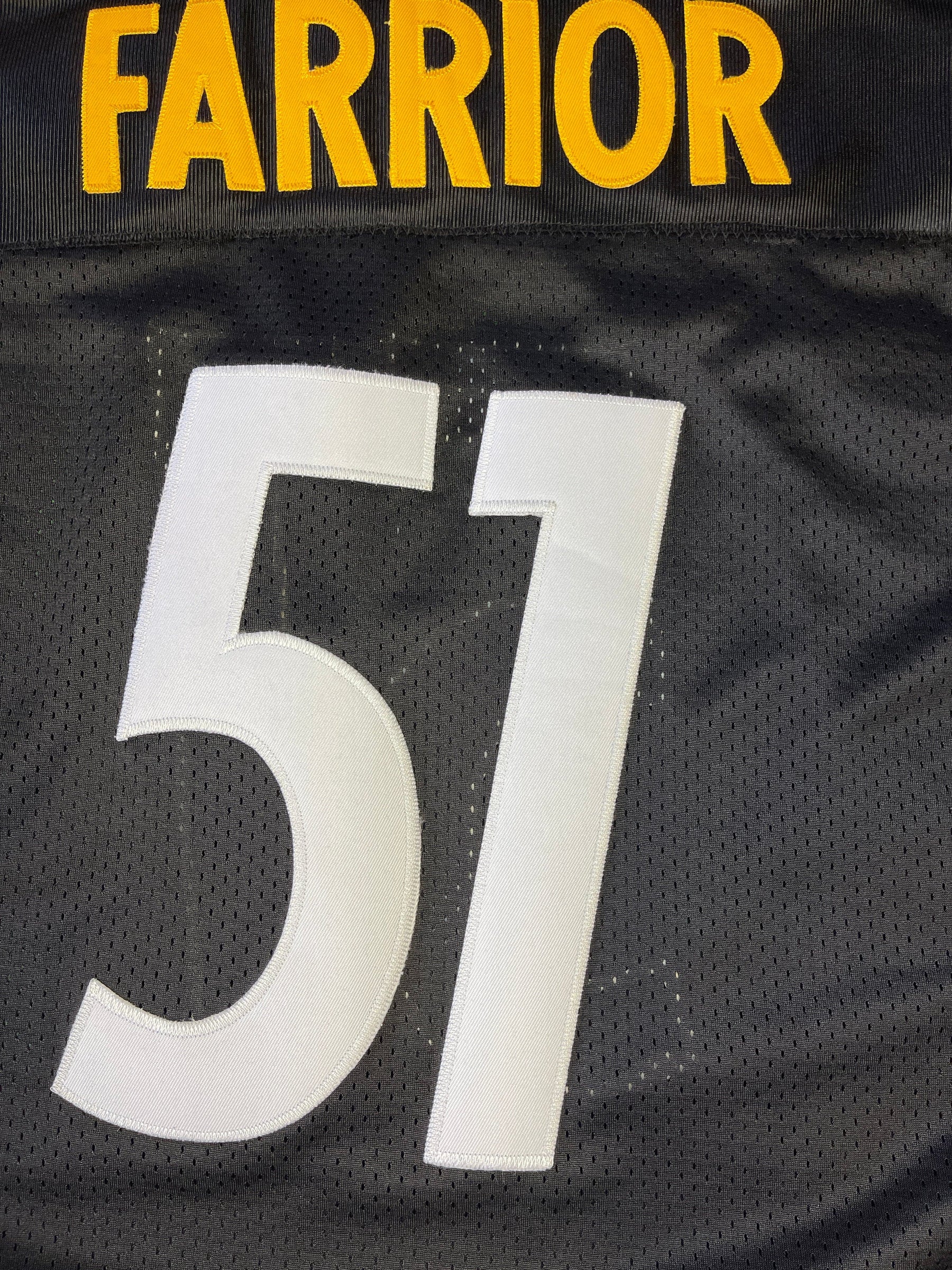 NFL Pittsburgh Steelers James Farrior #51 Stitched Jersey Men's 2X-Large