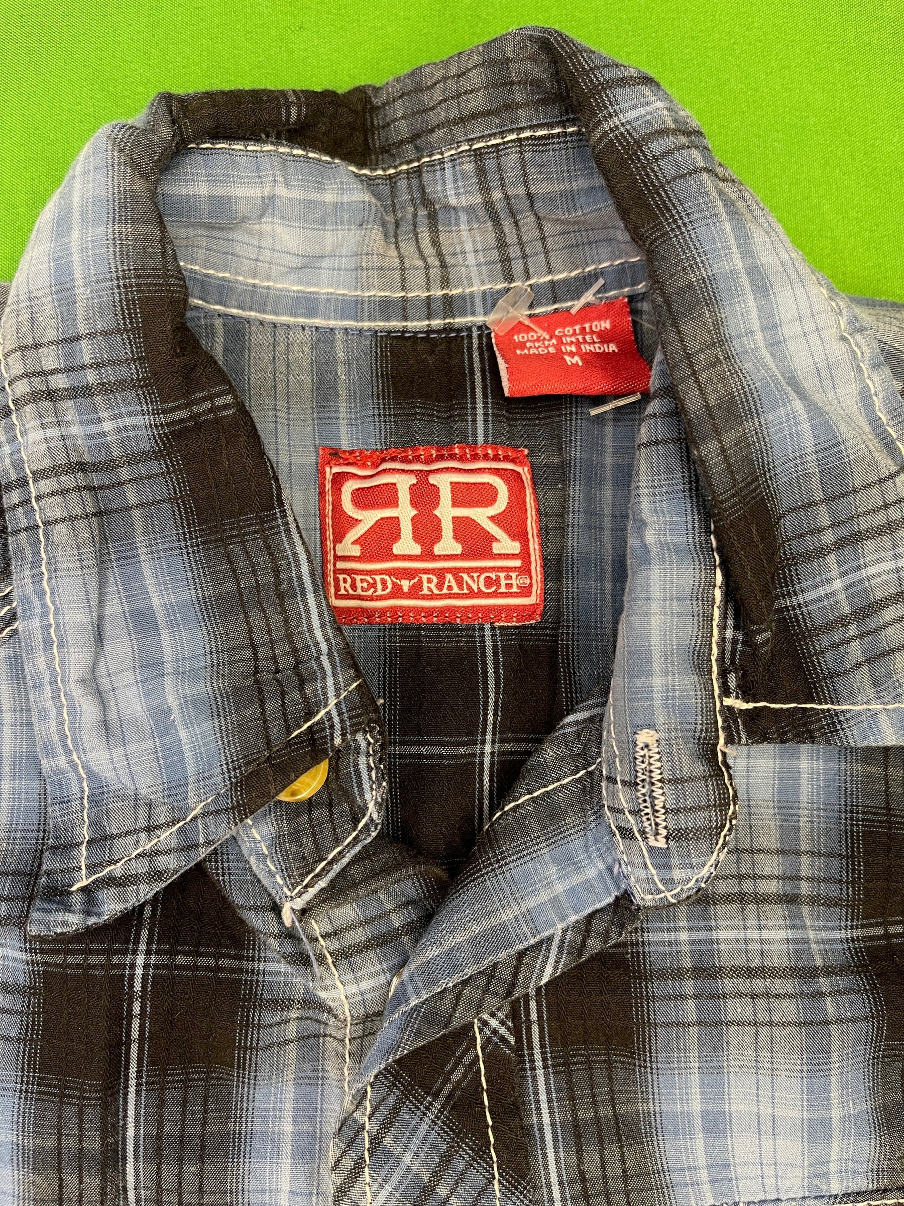 Red Ranch Western Checked L/S Flannel Shirt Youth X-Small/Small