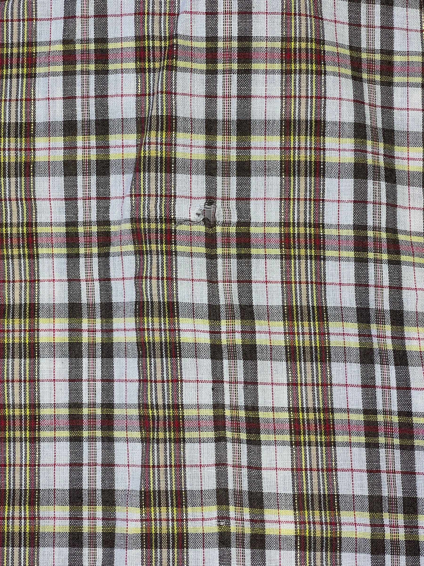 American Western Style Boys Checked Shirt Youth Medium 12