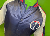 NBA Washington Wizards Majestic Like-New Bomber Jacket Men's Medium Tall