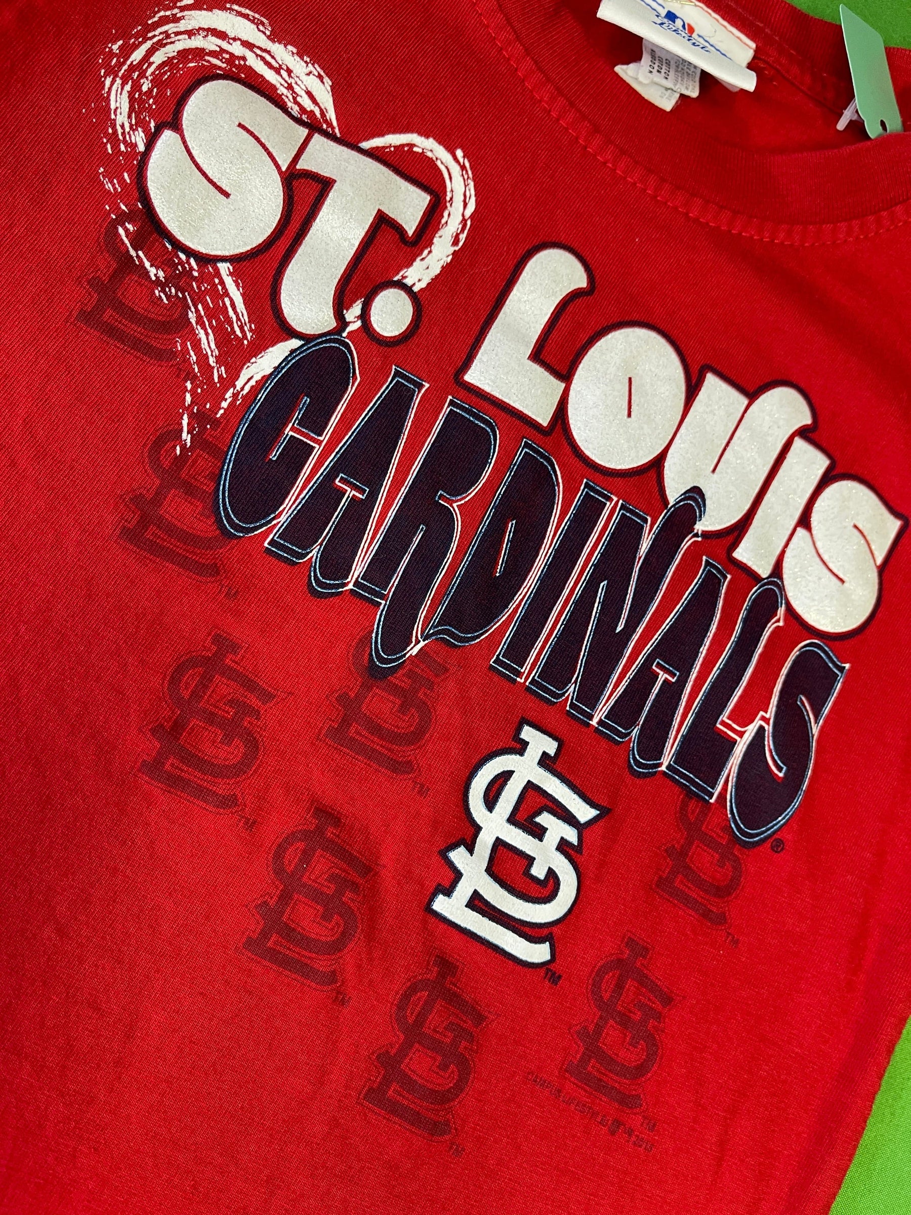 MLB St. Louis Cardinals Sparkly Girls' T-Shirt/Dress Youth X-Small