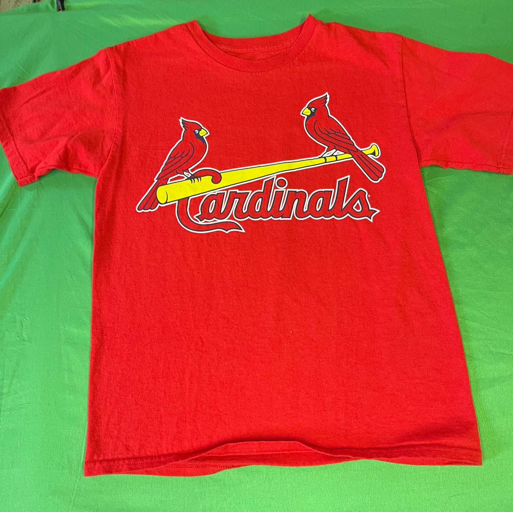 MLB St. Louis Cardinals Majestic 100% Cotton T-Shirt Youth Medium