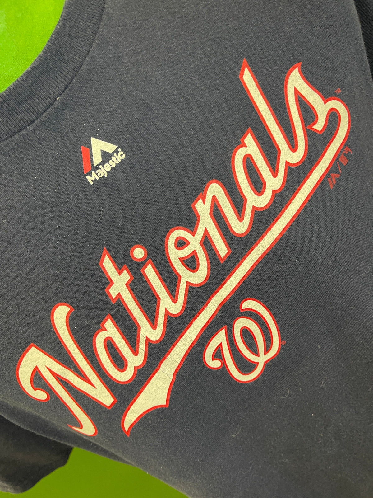 MLB Washington Nationals Majestic 100% Cotton T-Shirt Men's Large