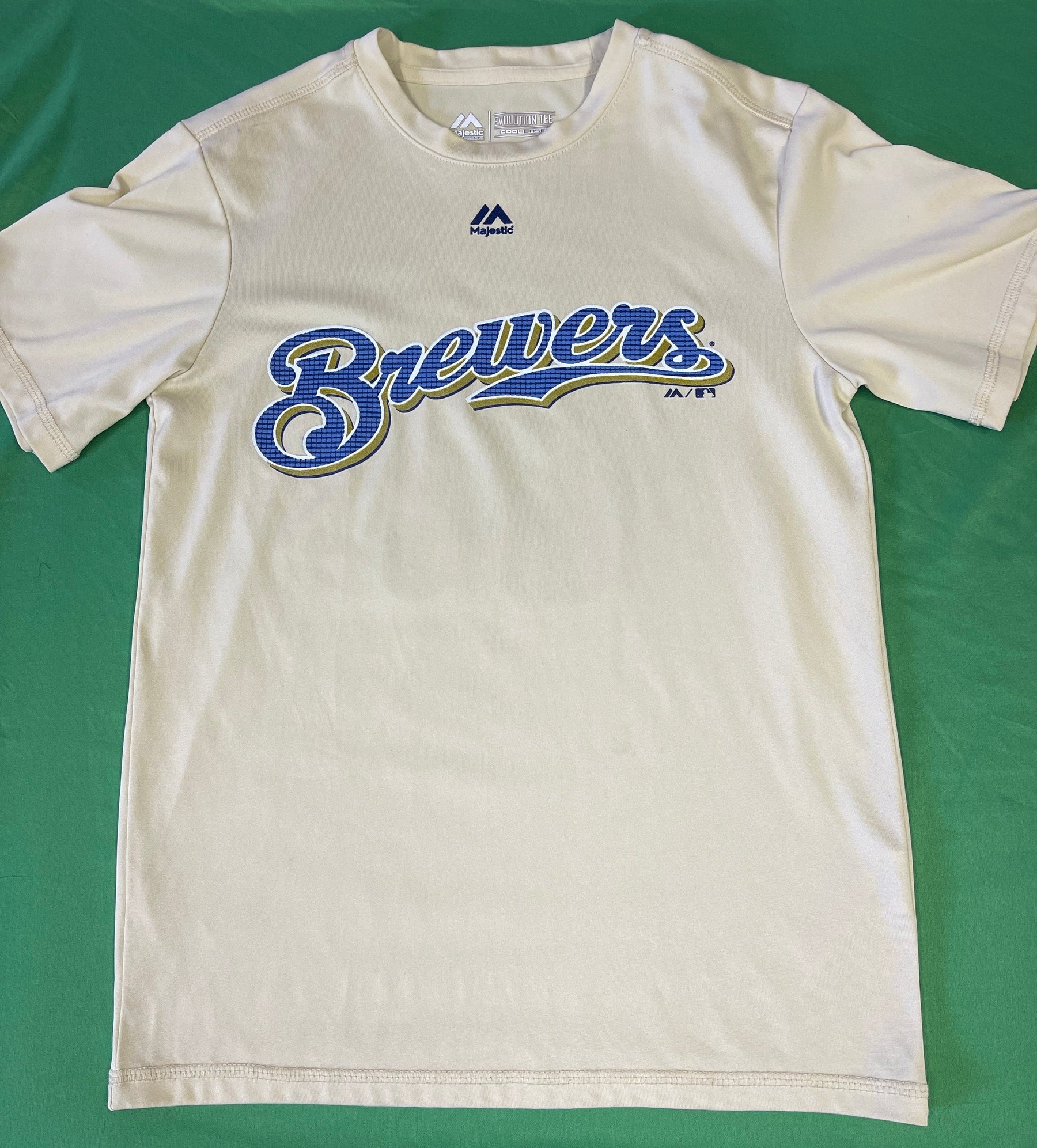 MLB Milwaukee Brewers Majestic CoolBase #11 T-Shirt Youth Medium