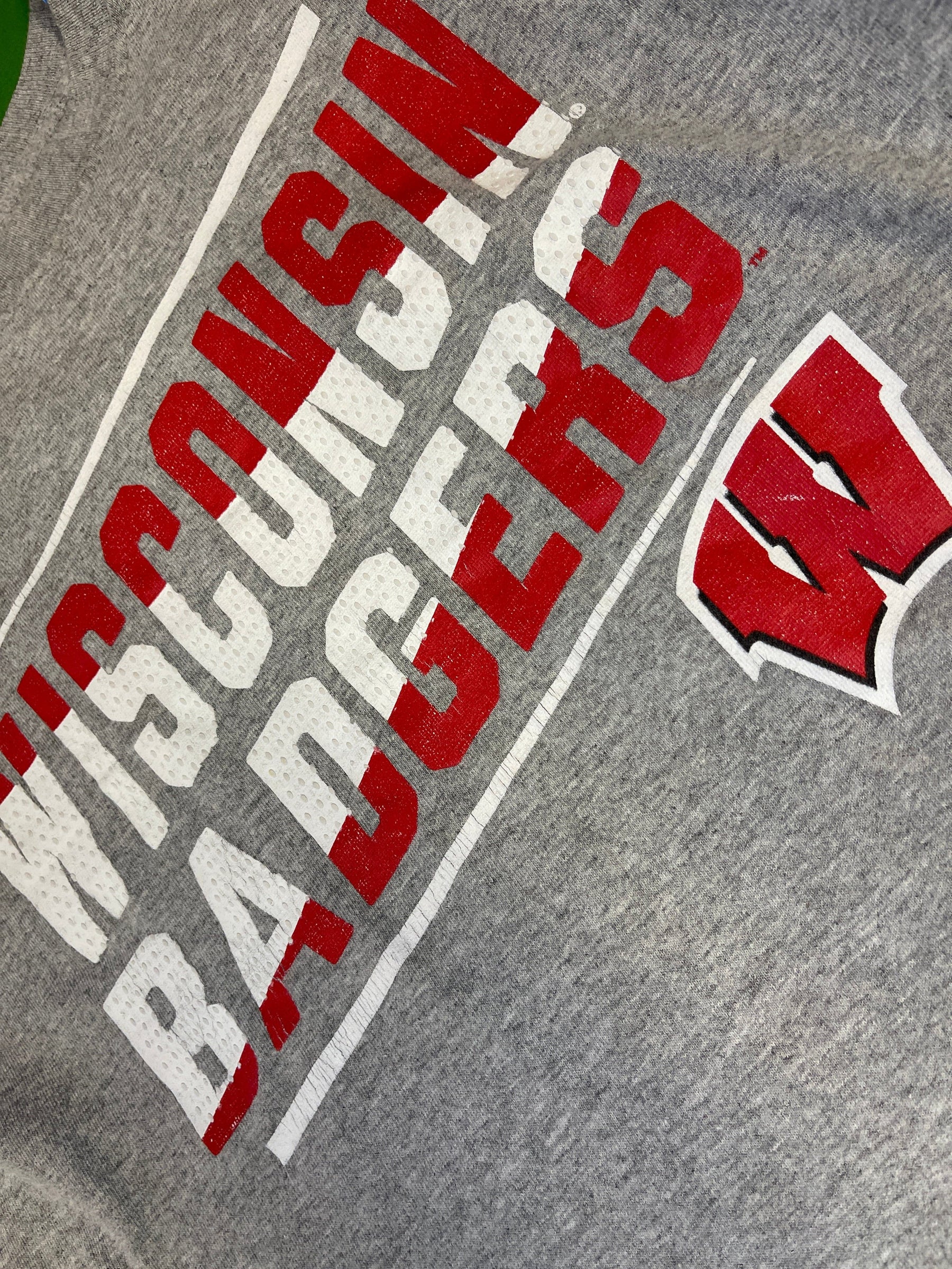 NCAA Wisconsin Badgers Textured Logo T-Shirt Youth Small/Medium 8-10