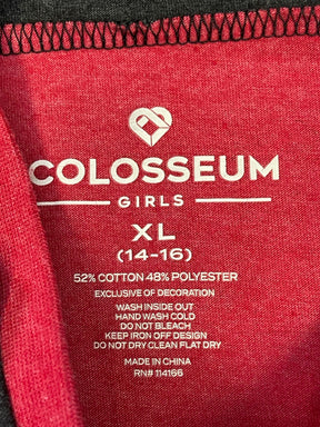 NCAA Nebraska Cornhuskers Colosseum Rhinestone Girls' T-Shirt Youth Large 14-16