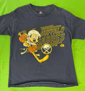 NHL Buffalo Sabres Majestic Mickey Mouse T-Shirt Youth Small