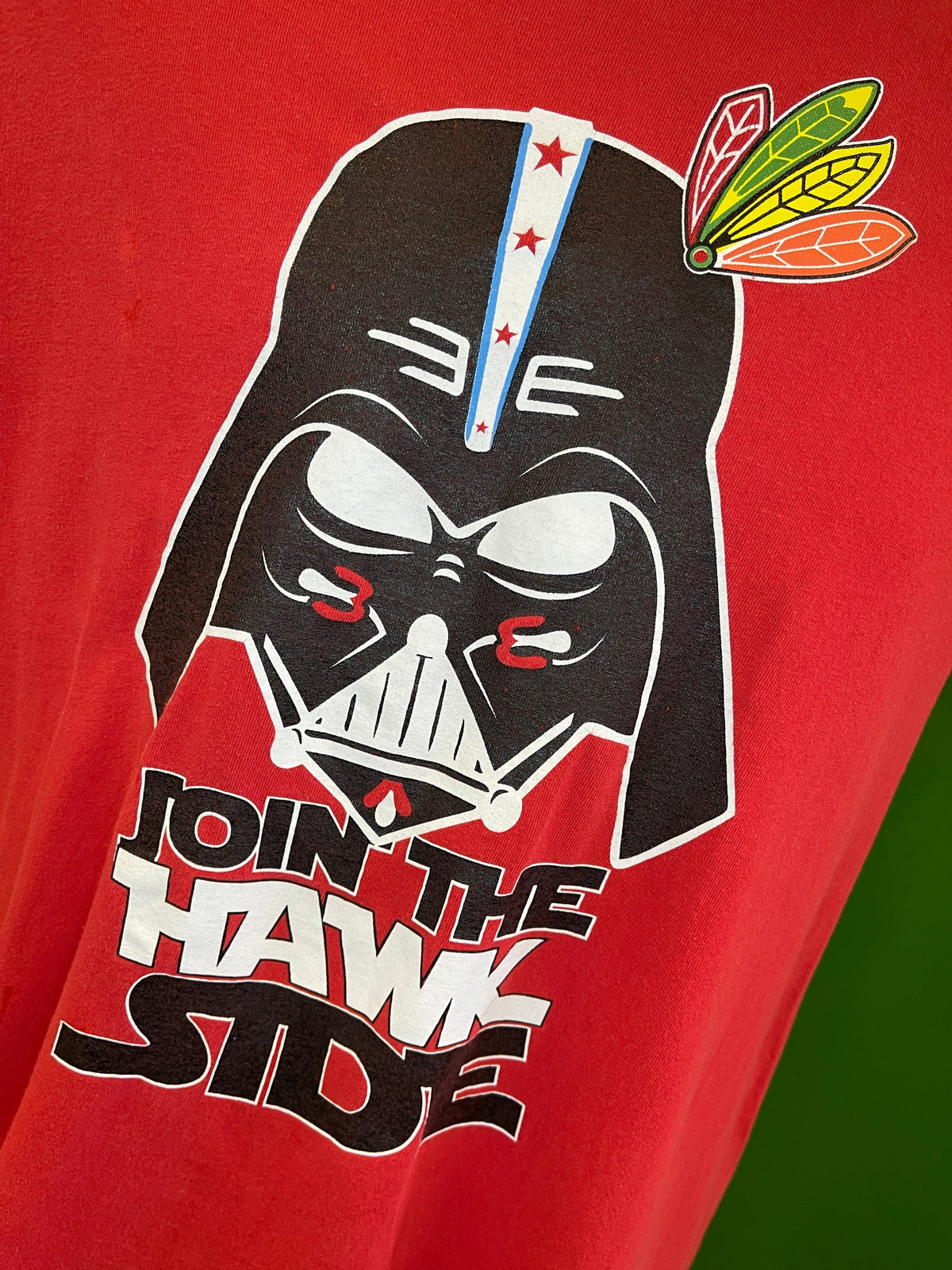 NHL Chicago Blackhawks Stars Wars "Join the Hawks Side" T-Shirt Men's Medium