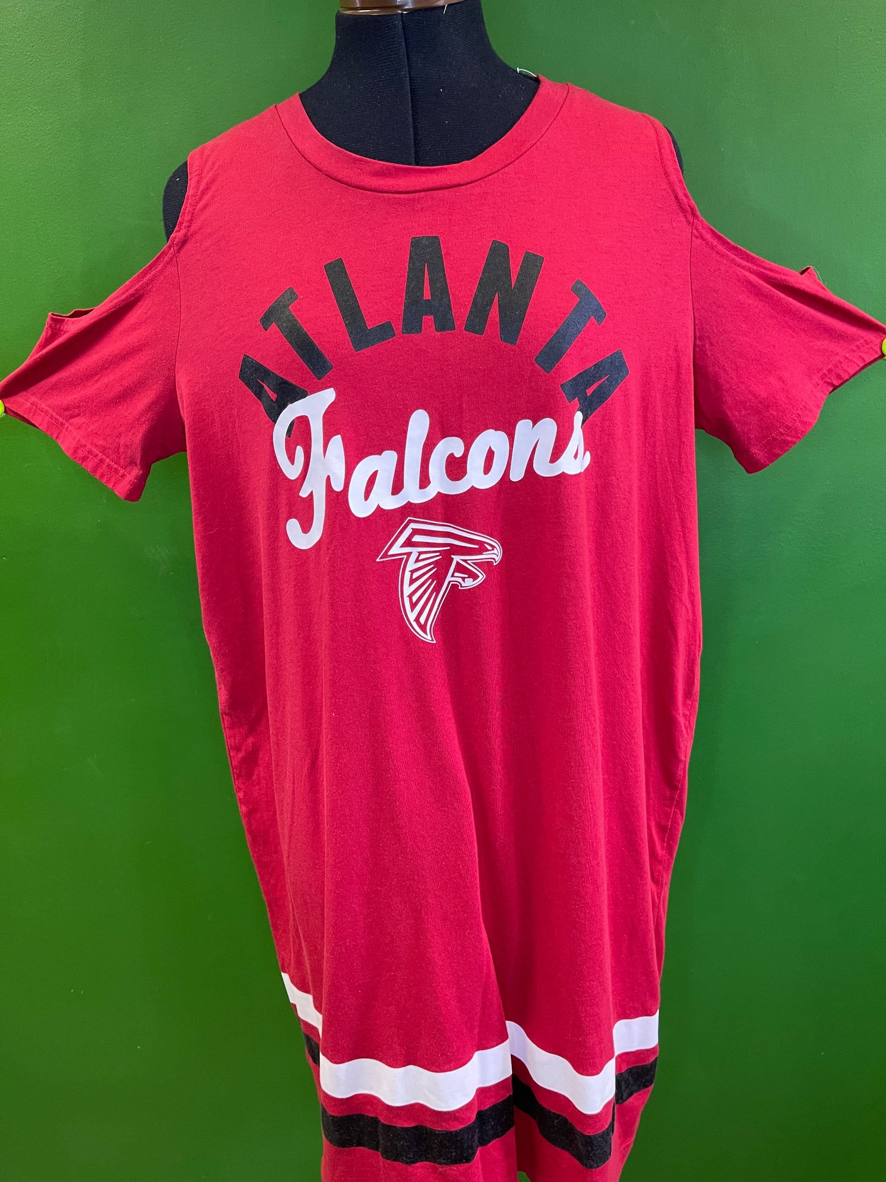 NFL Atlanta Falcons GIII Cold Shoulder T-Shirt Dress Women's X-Large