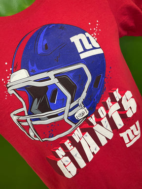 NFL New York Giants 100% Cotton Red T-Shirt Youth Large 14-16