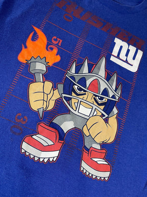 NFL New York Giants "Rusher" Cartoon T-Shirt Youth Small 8