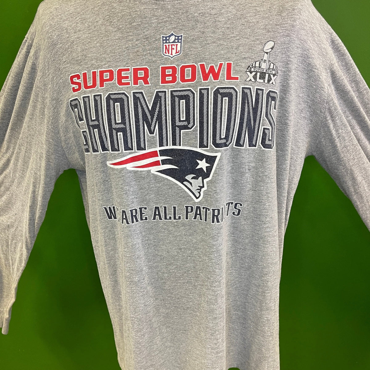 NFL New England Patriots Super Bowl XLIX Champions L S T Shirt Men s 2