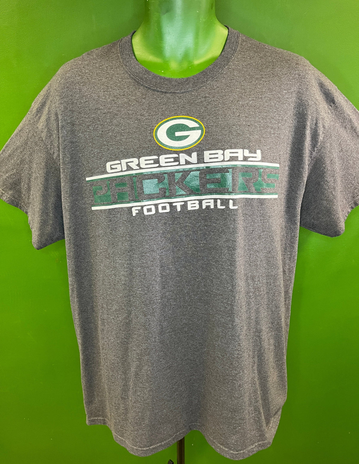 NFL Green Bay Packers Majestic Heathered Grey T-Shirt Men's X-Large