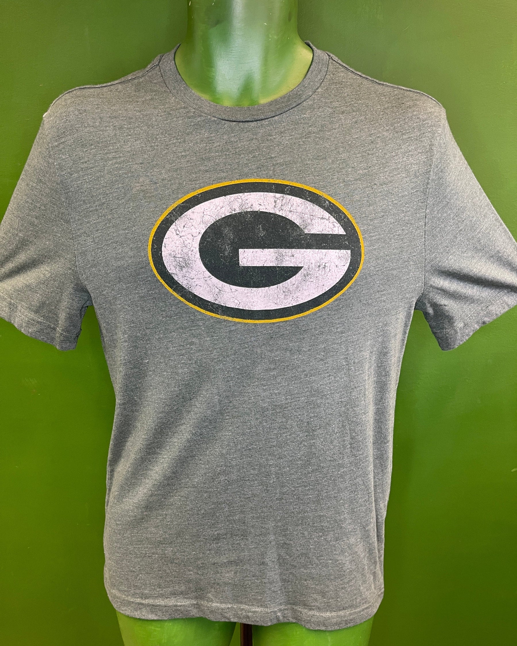 NFL Green Bay Packers Majestic Heathered Green T-Shirt Men's Small