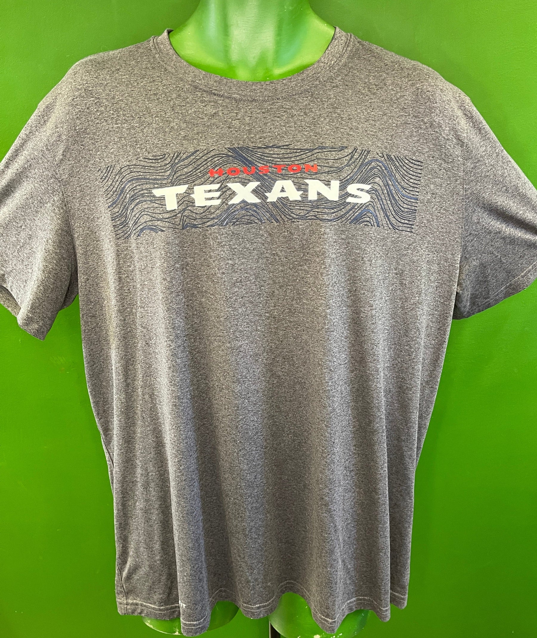 NFL Houston Texans Dri-Fit Heathered Grey T-Shirt Men's X-Large NWOT