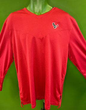 NFL Houston Texans Dri-Fit Red L/S T-Shirt Men's X-Large NWT