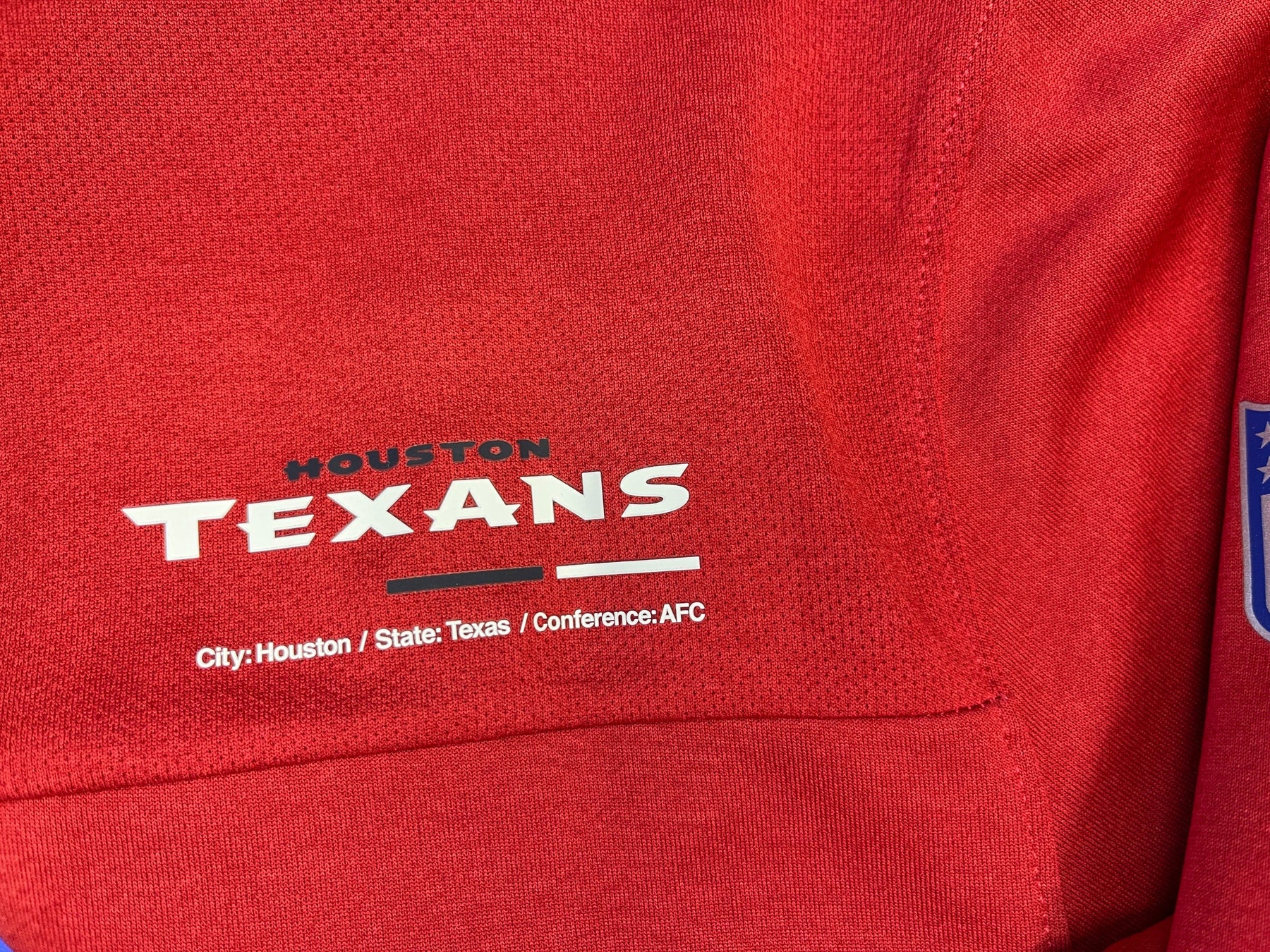 NFL Houston Texans Dri-Fit Red L/S T-Shirt Men's X-Large NWT