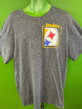 NFL Pittsburgh Steelers Heathered Grey T-Shirt Men's 2X-Large