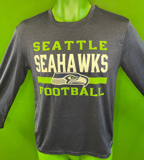 NFL Seattle Seahawks Heathered Blue L/S T-Shirt Youth Medium 10-12