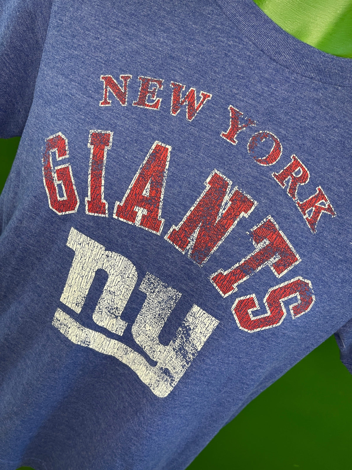 NFL New York Giants Heathered Blue T-Shirt Youth Medium 10-12