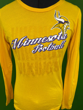 NFL Minnesota Vikings Cursive L/S T-Shirt Women's Small