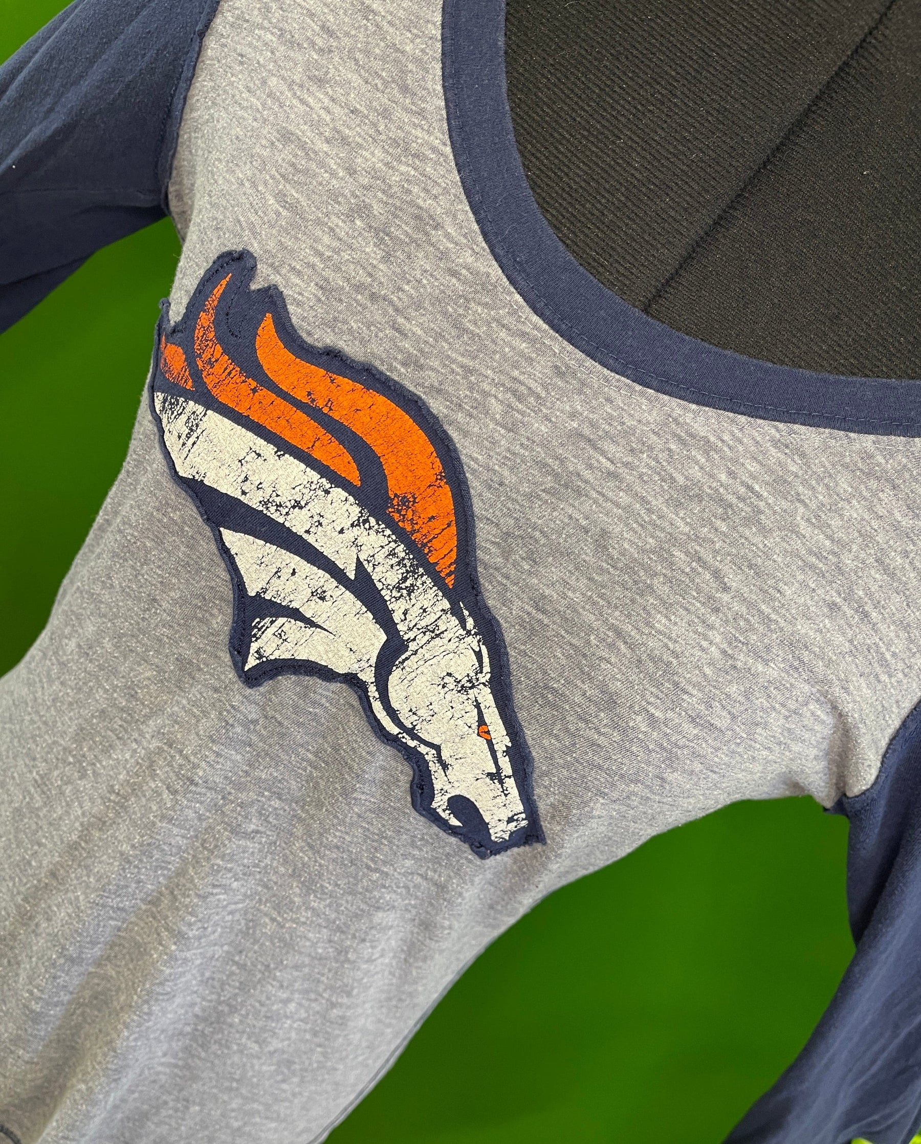 NFL Denver Broncos 1st & Fashion Raglan L/S T-Shirt Women's Medium