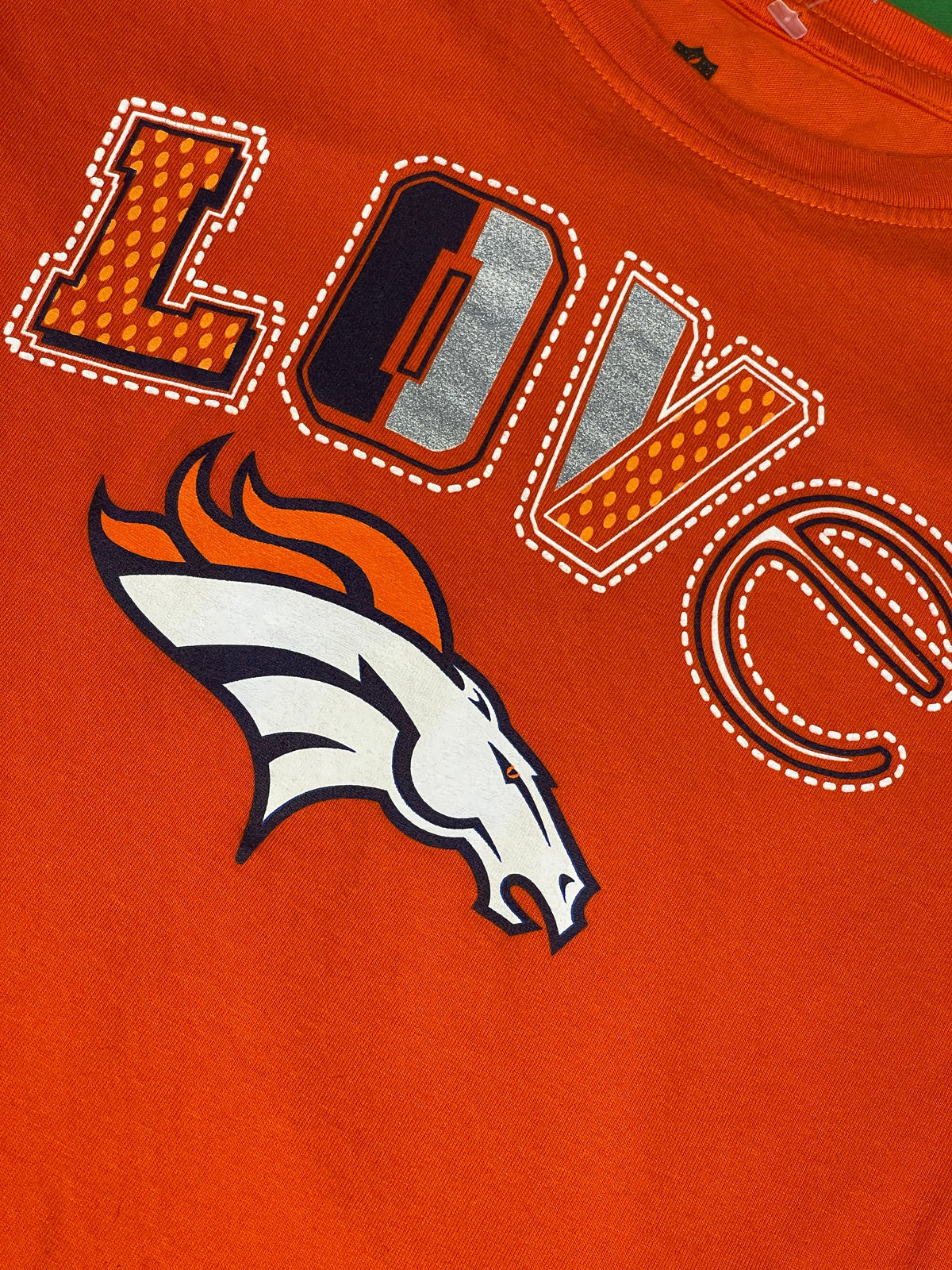 NFL Denver Broncos "Love" Girls' T-Shirt Youth Large 16