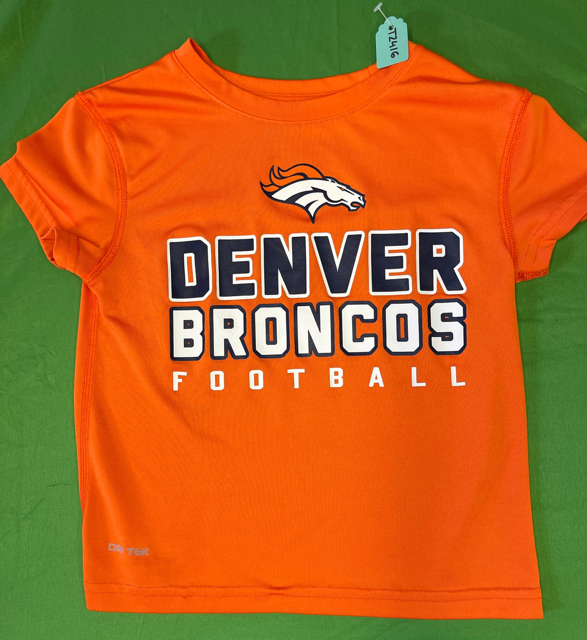 NFL Denver Broncos Dri-Tek Orange T-Shirt Youth X-Small 4