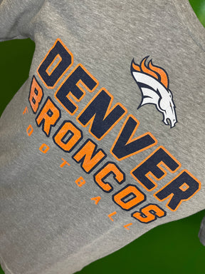 NFL Denver Broncos Heathered Grey T-Shirt Youth Medium 10-12