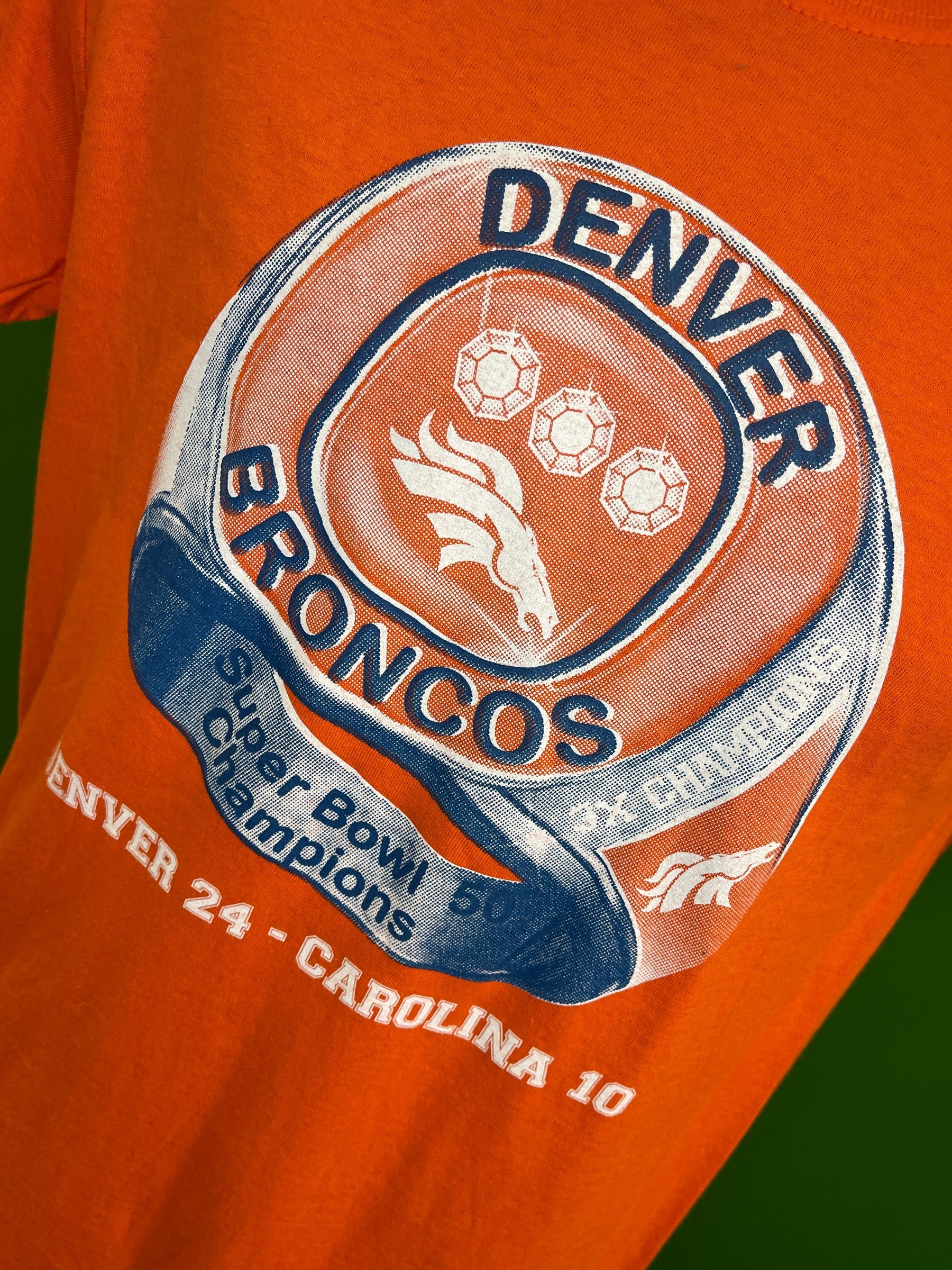 NFL Denver Broncos Super Bowl 50 Champions Ring T-Shirt Men's Small