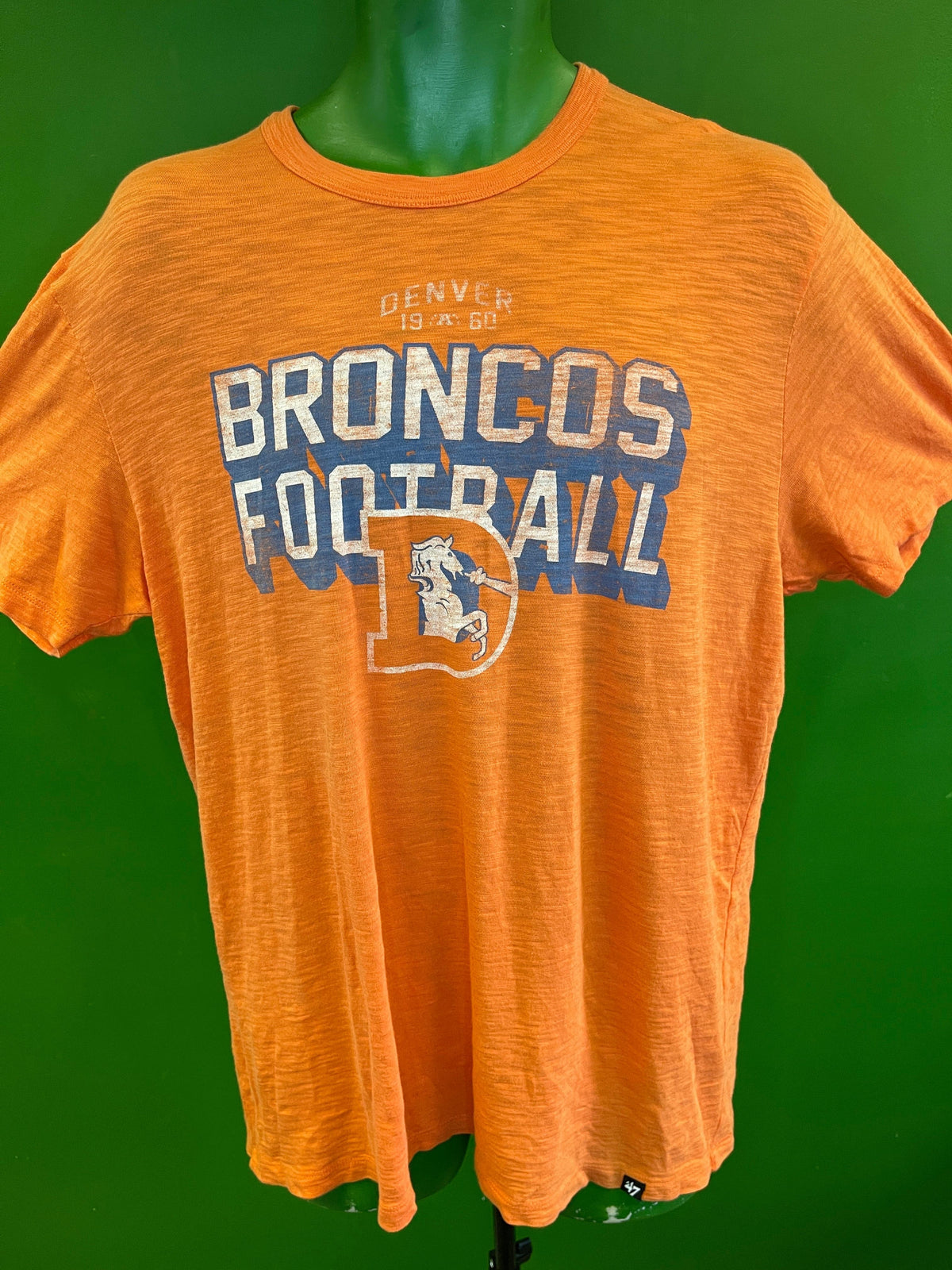 NFL Denver Broncos '47 Vintage Look Tissue T-Shirt Women's Large