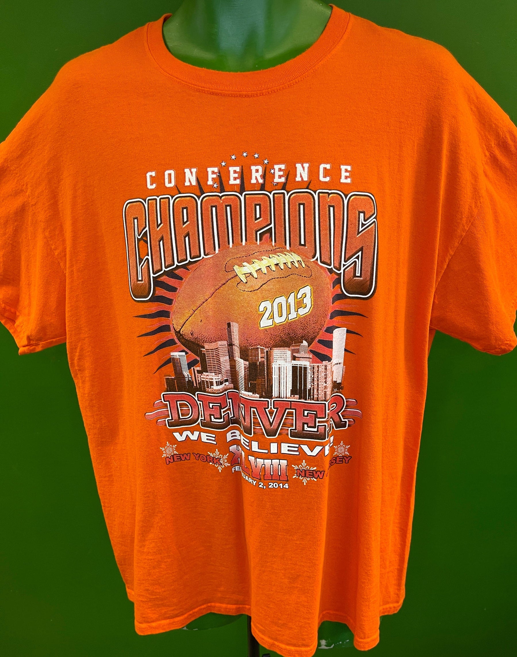 NFL Denver Broncos 2013 Conference Champions T-Shirt Men's X-Large