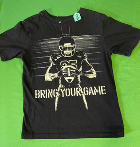 American Football "Bring Your Game" Black T-Shirt Youth X-Small/Small 5-6