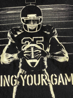 American Football "Bring Your Game" Black T-Shirt Youth X-Small/Small 5-6