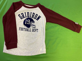 American Football Felt Spellout Raglan L/S T-Shirt Youth X-Small 5T