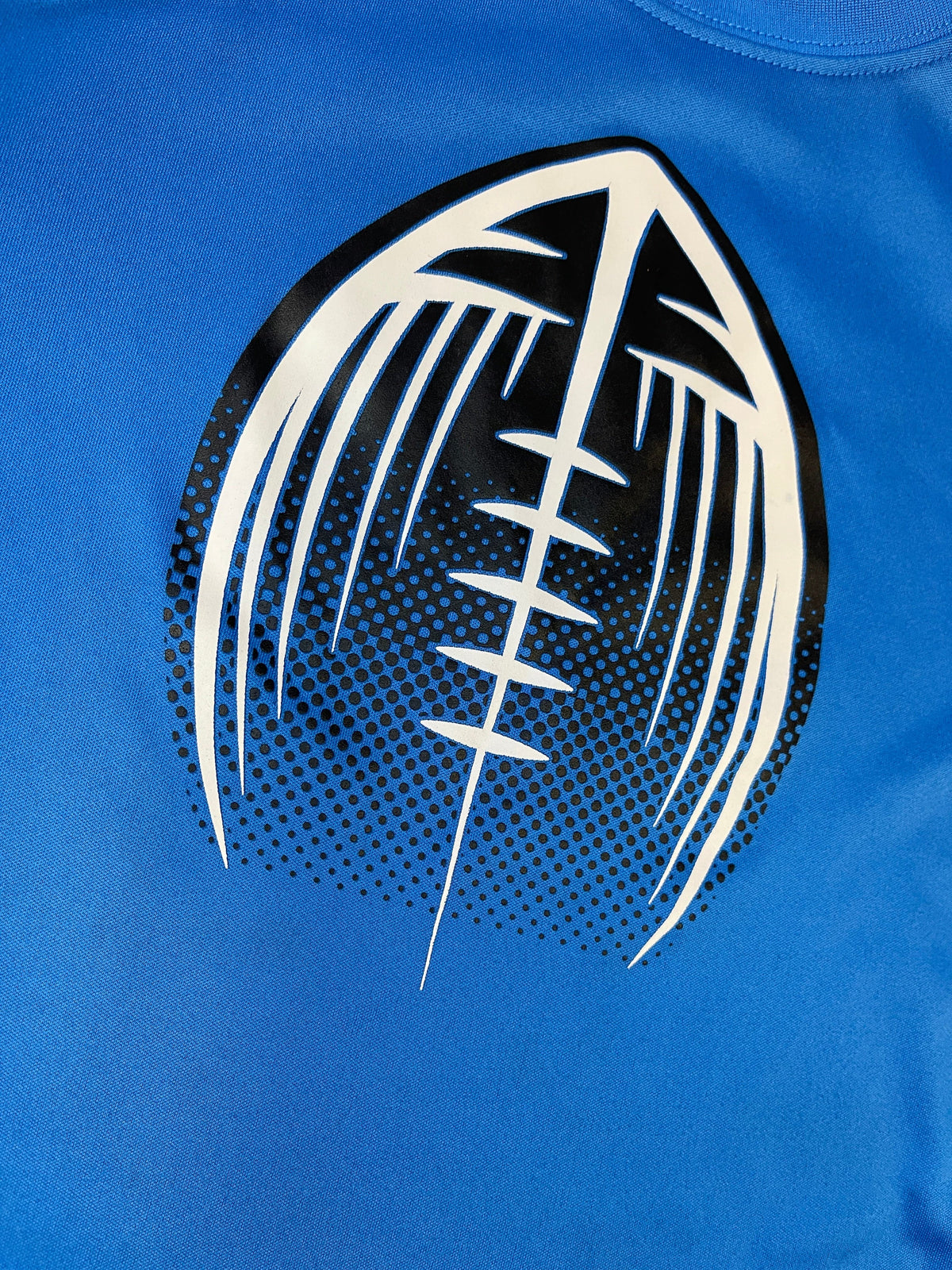 American Football Blue T-Shirt Youth X-Small/Small 5-6