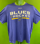 NHL St. Louis Blues Heathered Blue T-Shirt Men's Large