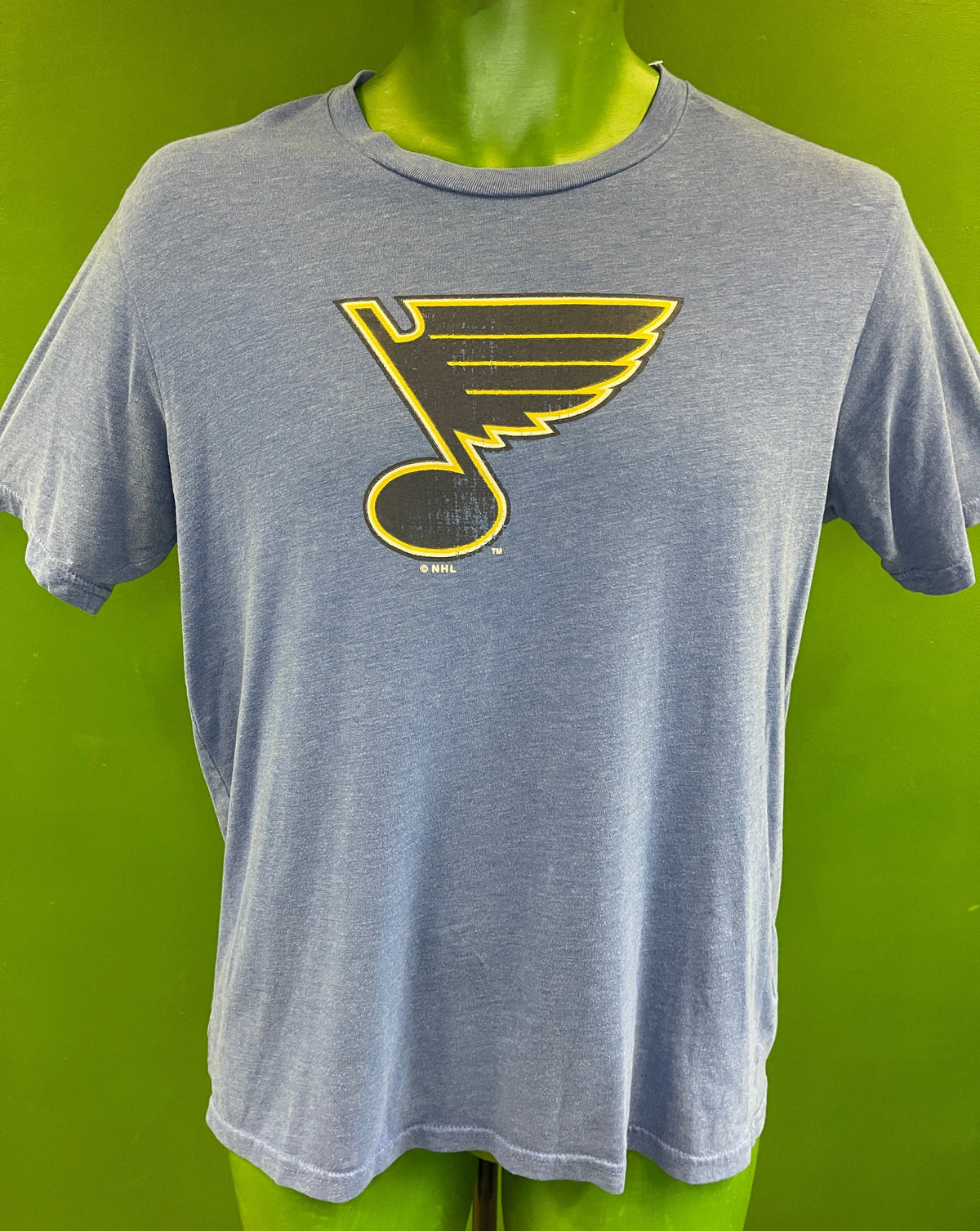 NHL St. Louis Blues Heathered Blue T-Shirt Men's Medium