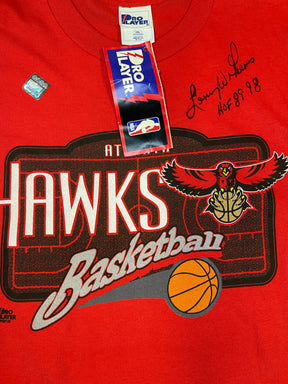 NBA Atlanta Hawks Lenny Wilkins Autographed SIGNED T-Shirt Men's 2X-Large NWT