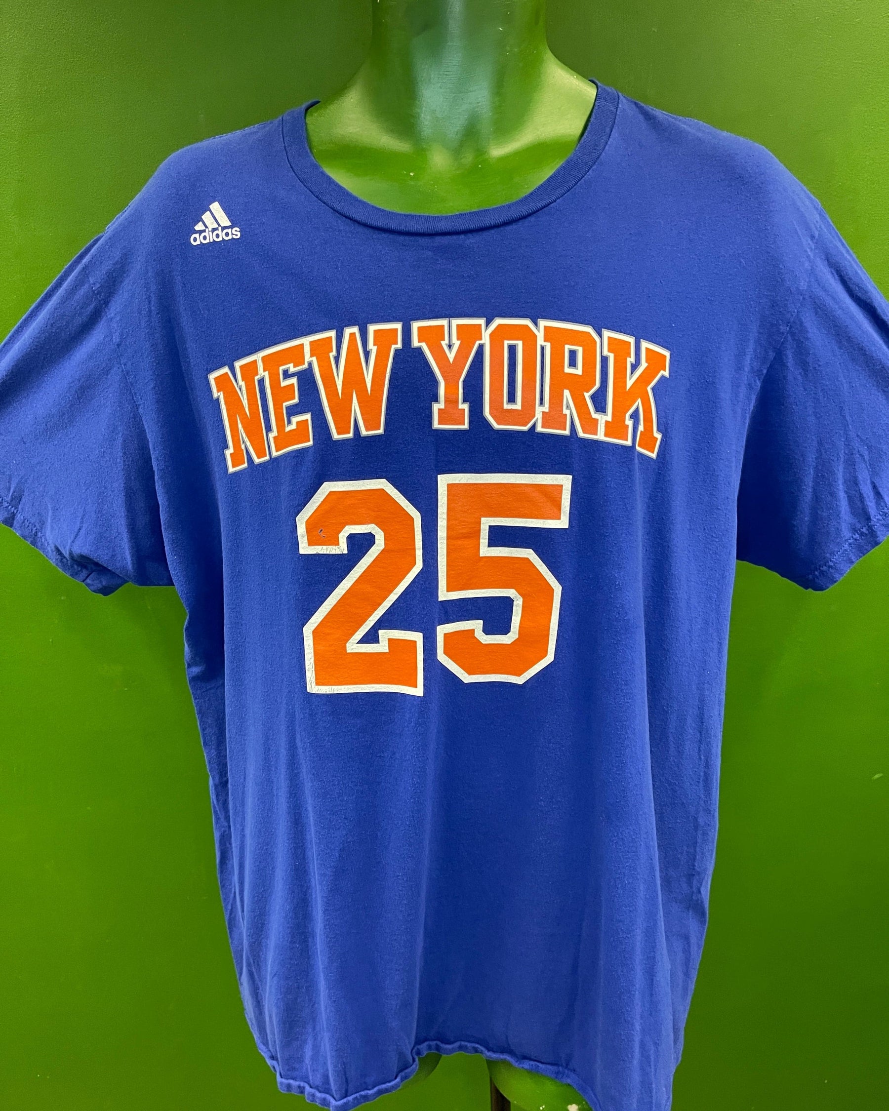 NBA New York Knicks Derrick Rose #25 T-Shirt Men's X-Large