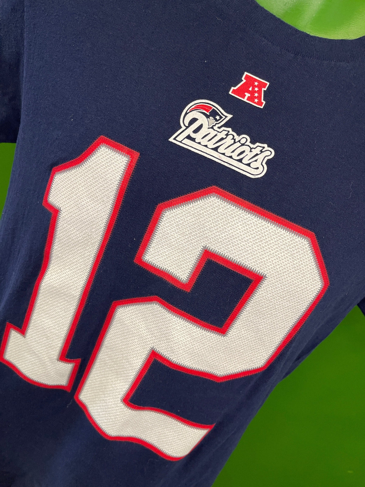 NFL New England Patriots Tom Brady #12 T-Shirt Men's Small