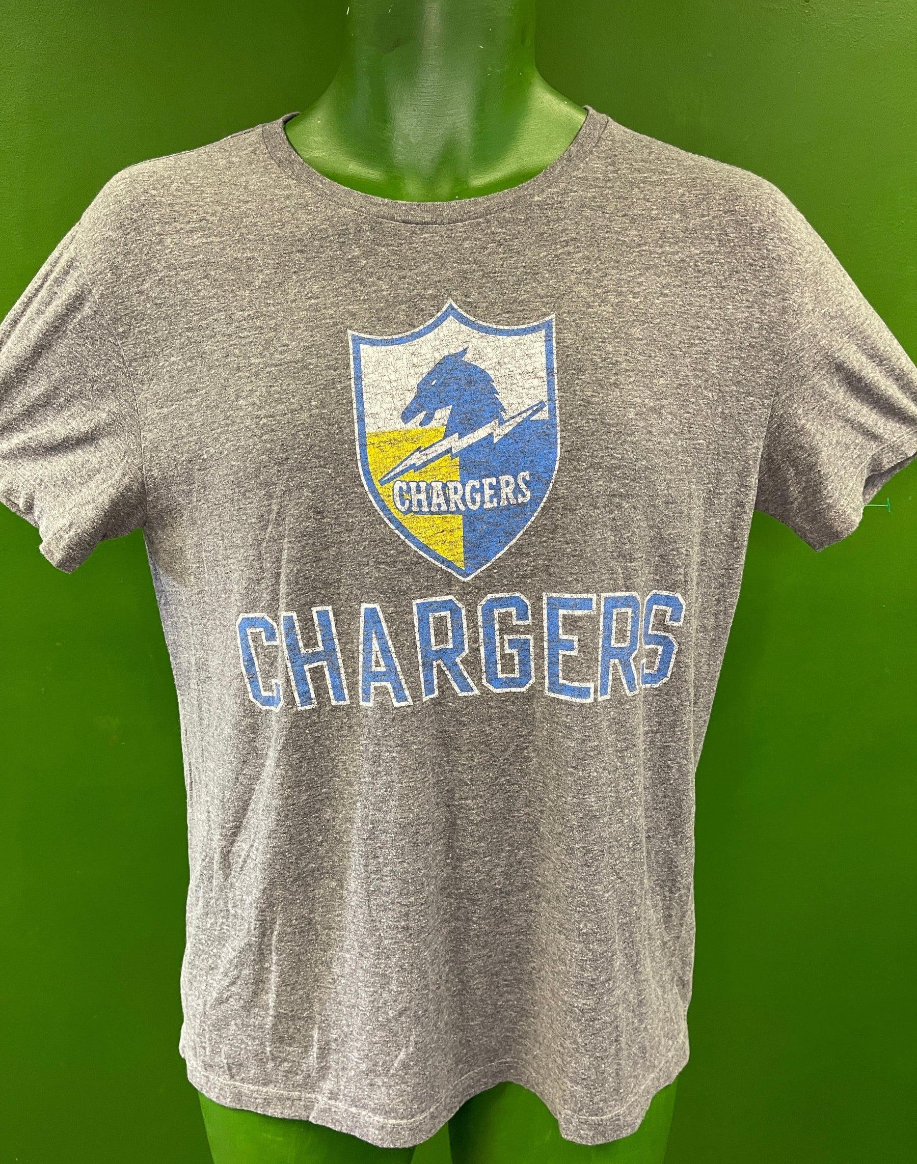 NFL Los Angeles Chargers Heathered Grey T-Shirt Men's Small