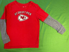 NFL Kansas City Chiefs "#1 Draft Pick" Layered-Look L/S T-Shirt Youth X-Small 5T