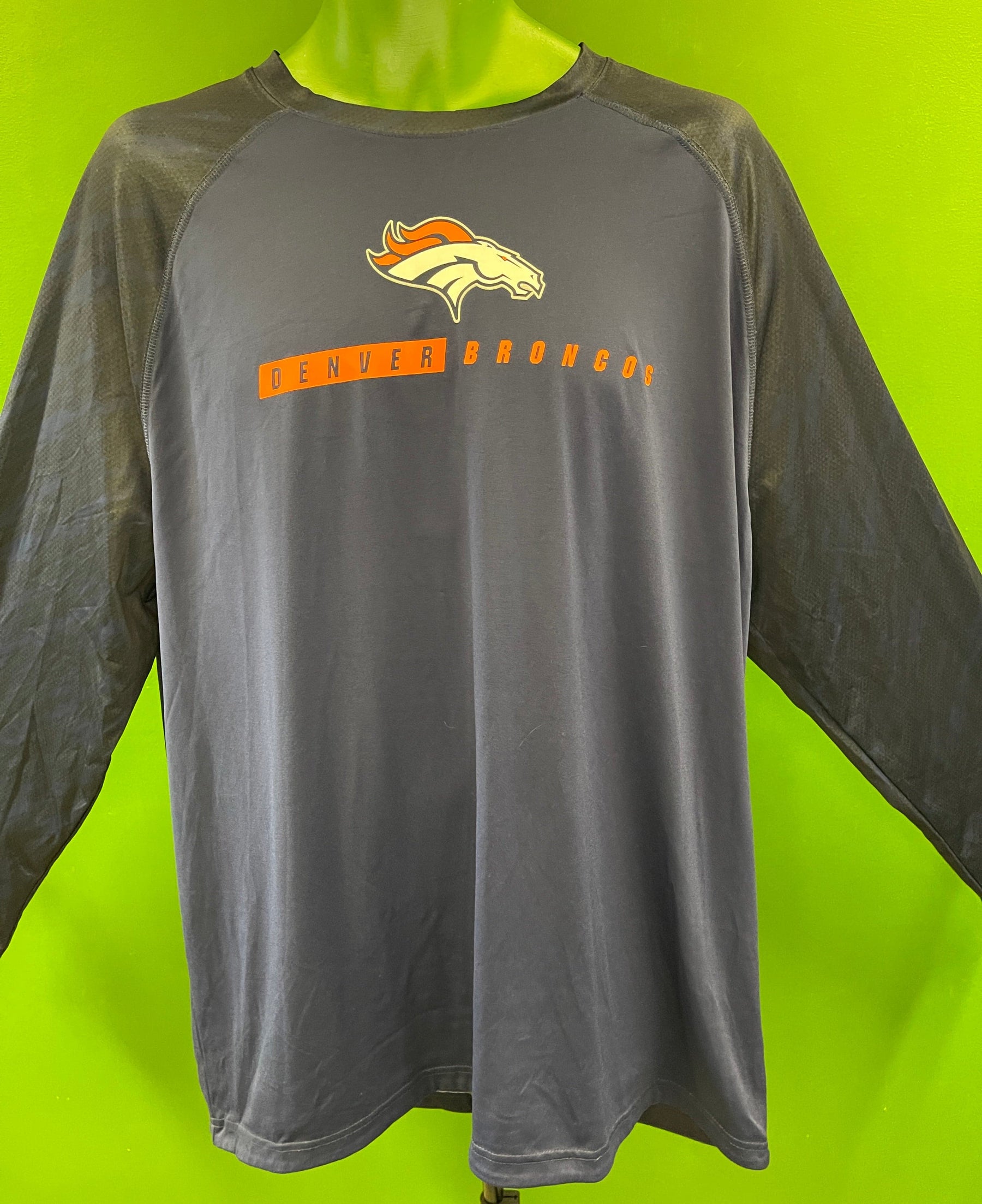 NFL Denver Broncos Majestic L/S T-Shirt Men's 2X-Large