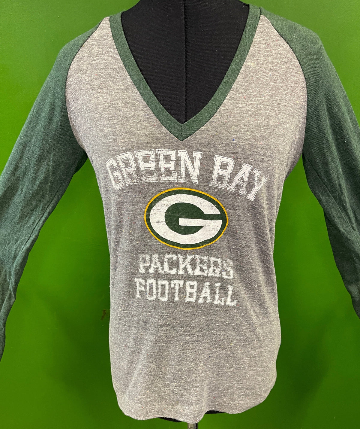 NFL Green Bay Packers Raglan L/S T-Shirt Women's Small
