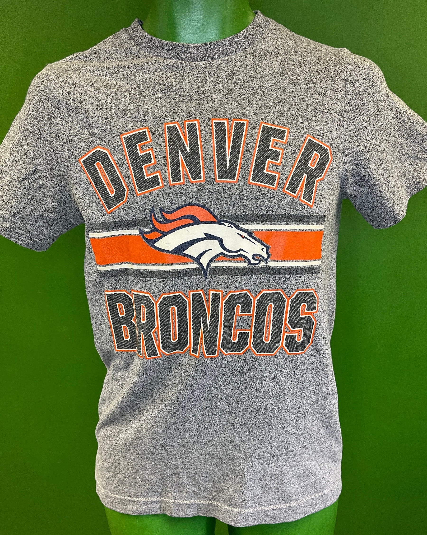 NFL Denver Broncos Heathered Grey T-Shirt Men's Small