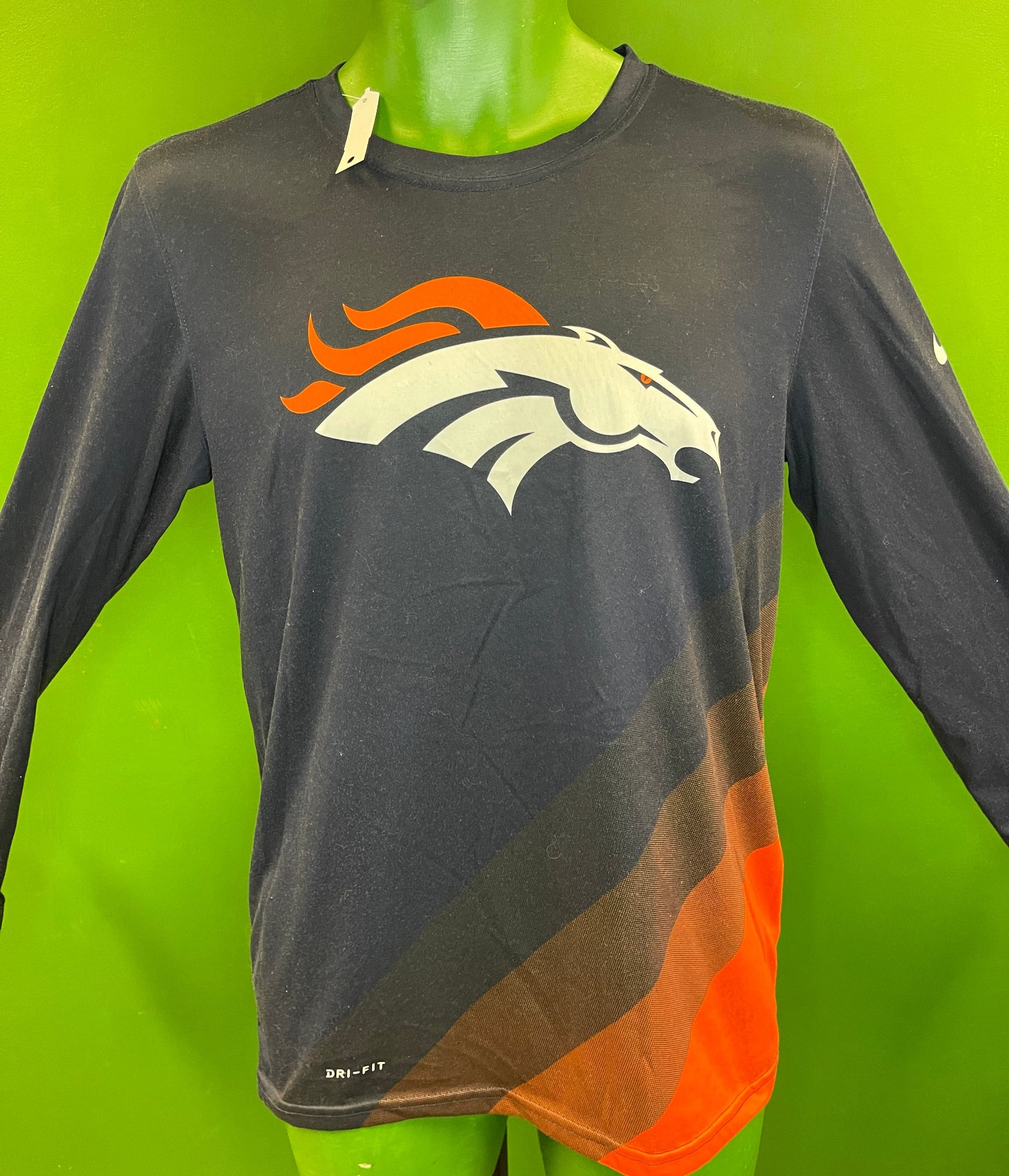 NFL Denver Broncos Dri-Fit L/S Wicking T-Shirt Men's Small