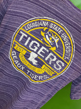 NCAA LSU Tigers Russell Striped Purple T-Shirt Men's Medium