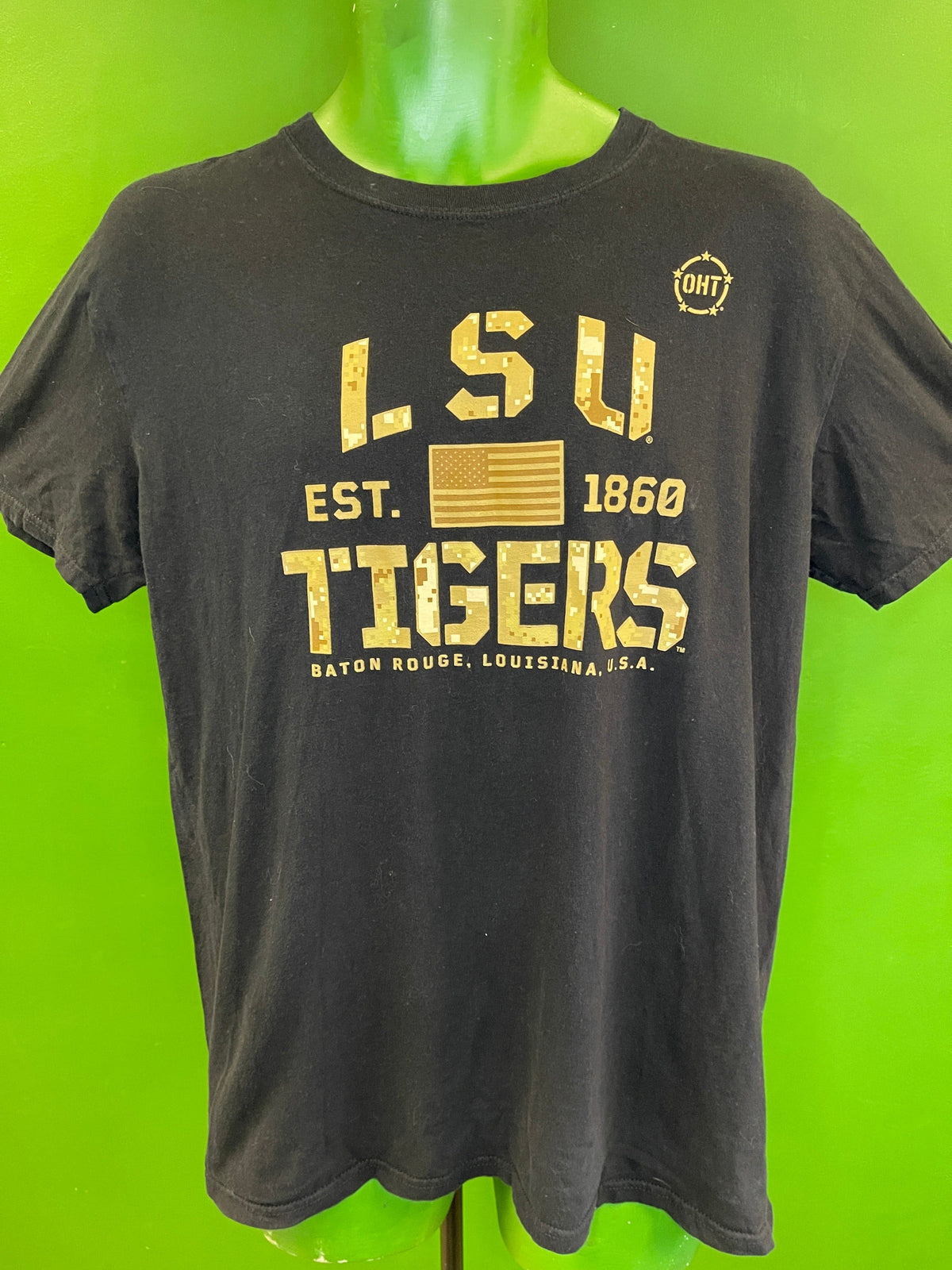 NCAA LSU Tigers Fanatics Digital Desert Camo T-Shirt Men's Large